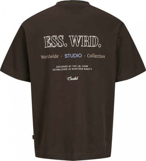 Jack & Jones Urban Edge Studio T-shirt Brown - Herren-T-Shirts - Herren-T-Shirts in großen Größen