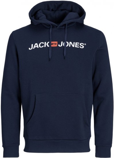 Jack & Jones ECORP Old Logo Hoodie Blue - Herren-sweater und -hoodies - Herren-Sweater und -Hoodies in großen Größen