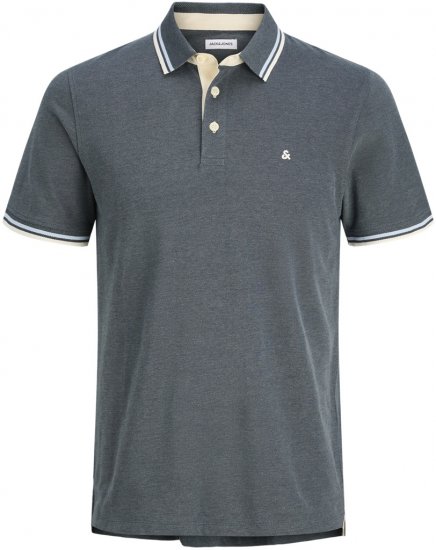 Jack & Jones Paulos Polo Short Sleeve Stormy Weather - Polo-shirts für herren - Polo-Shirts für Herren in großen Größen