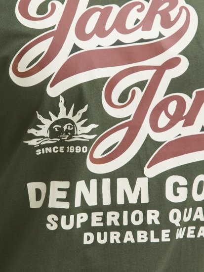 Jack & Jones Logo 2COL T-Shirt Green - Herren-T-Shirts - Herren-T-Shirts in großen Größen