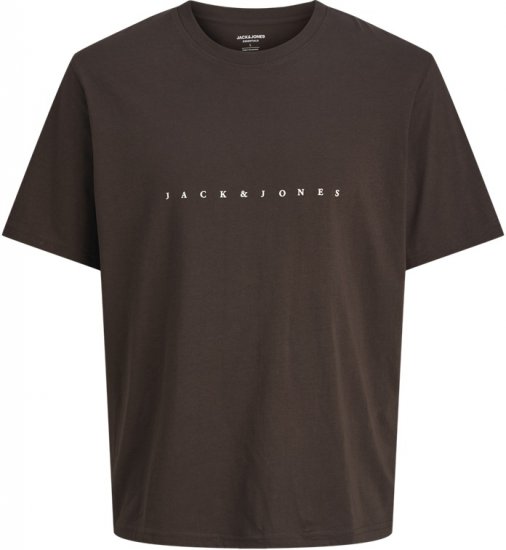 Jack & Jones STAR T-shirt Brown - Herren-T-Shirts - Herren-T-Shirts in großen Größen