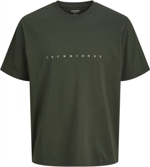 Jack & Jones STAR T-Shirt Green - Herren-T-Shirts - Herren-T-Shirts in großen Größen