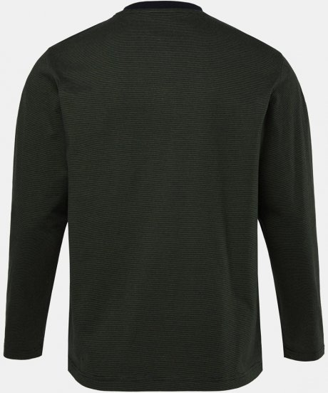 JP1880 Pyjamas Two-piece Striped Dark Green - Herrenunterwäsche & bademode - Herrenunterwäsche & Bademode in großen Größen