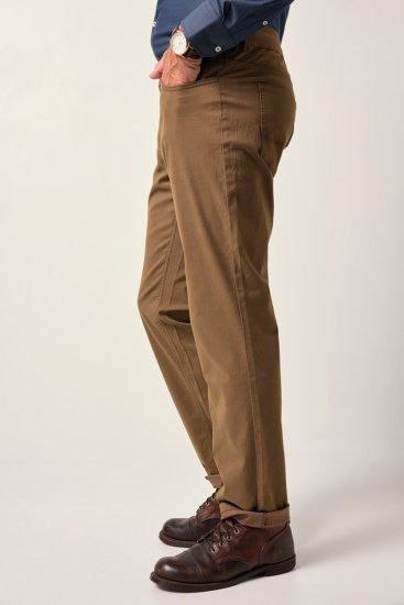 JP1880 Twill Trousers Belly Fit 5-Pocket Brown - Herren-jeans & -hosen - Herren-Jeans & -Hosen in großen Größen