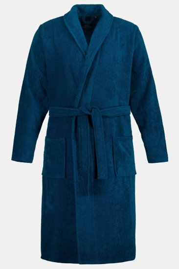 JP1880 Bathrobe Terry Navy - Bademäntel/hausmäntel/handtücher - Bademäntel Große Größen