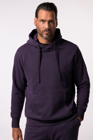 JAY-PI Hoodie with Soft Brushed Interior Purple - Herren-Sweater und -Hoodies in großen Größen - Herren-Sweater und -Hoodies in großen Größen
