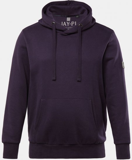 JAY-PI Hoodie with Soft Brushed Interior Purple - Herren-Sweater und -Hoodies in großen Größen - Herren-Sweater und -Hoodies in großen Größen