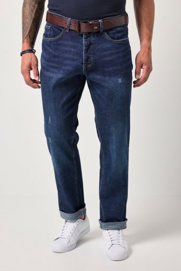 JP1880 FLEXNAMIC Jeans Tapered Loose Fit Dark Denim Blue - Herren-jeans & -hosen - Herren-Jeans & -Hosen in großen Größen