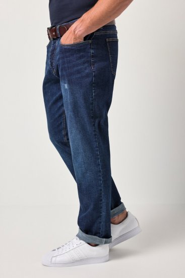 JP1880 FLEXNAMIC Jeans Tapered Loose Fit Dark Denim Blue - Herren-jeans & -hosen - Herren-Jeans & -Hosen in großen Größen