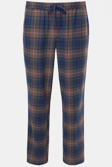 JP1880 Pyjama Trousers Flannel Check Brown - Herrenunterwäsche & bademode - Herrenunterwäsche & Bademode in großen Größen