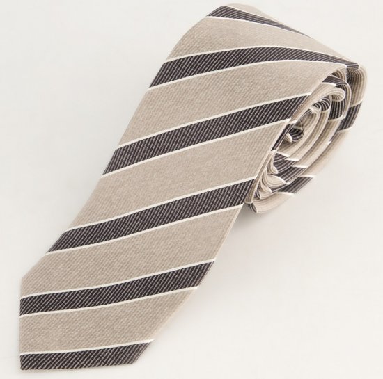 JP1880 Silk Tie Extra Long with Stripes - Accessoires - 