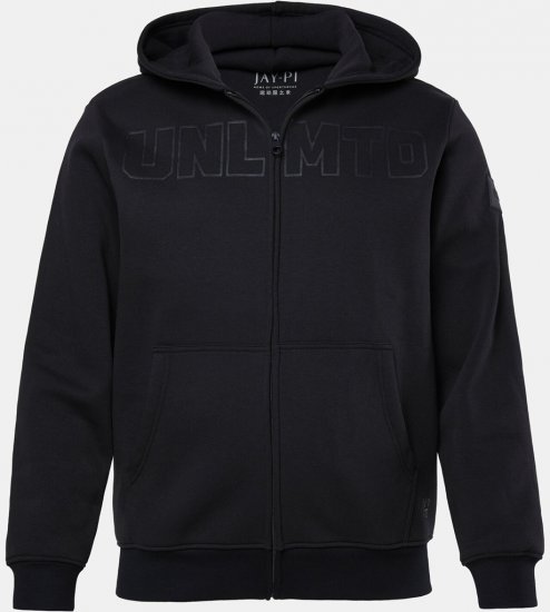 JAY-PI Tracksuit Hoodie Black - Sportbekleidung & outdoor - Sportbekleidung in große größen für herren