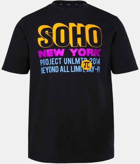 JAY-PI FLEXNAMIC® Soho T-shirt Black - Herren-T-Shirts - Herren-T-Shirts in großen Größen