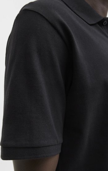 Jack & Jones Makoto Polo Short Sleeve Black - Polo-shirts für herren - Polo-Shirts für Herren in großen Größen