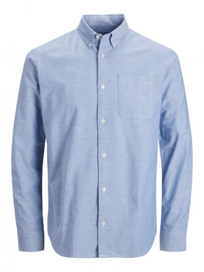 Jack & Jones Brook Oxford Shirt Long Sleeve Blue - Herrenhemden - Herrenhemden in großen Größen