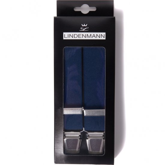 JP1880 Suspenders X-Shape Navy - Herrenkleidung - Herrenkleidung in großen Größen