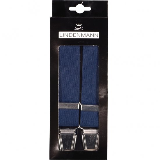 JP1880 Suspenders X-Shape Navy - Herrenkleidung - Herrenkleidung in großen Größen