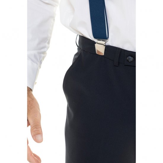 JP1880 Suspenders X-Shape Navy - Herrenkleidung - Herrenkleidung in großen Größen