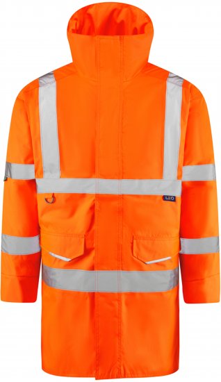 Leo Tawstock EcoViz 4K Baffle Lined Anorak Hi-Vis Orange - Hi-Vis jacken für männer - Hi-Vis Jacken für Männer große Größen