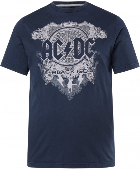 JP1880 AC/DC Black Ice T-Shirt Navy - Band-T-shirts - 