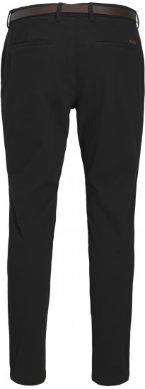 Jack & Jones Marco Adam Belted Slim Fit Chino Pants Black - Herren-jeans & -hosen - Herren-Jeans & -Hosen in großen Größen
