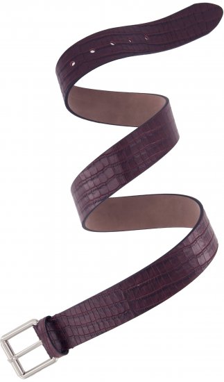 Ulla Popken Snake Embossed Belt Burgundy - Damengürtel - 