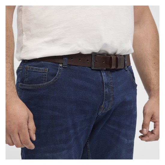 North Latitude Belt Dark Brown - Lange gürtel - Lange Gürtel für Männer