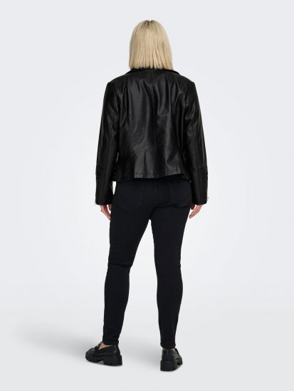 Only Carmakoma Emmy Biker Jacket Black - Lederjacken - 