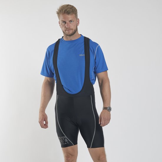 North Latitude Bike Shorts With Suspenders Black TALL - Sportbekleidung & outdoor - Sportbekleidung in große größen für herren