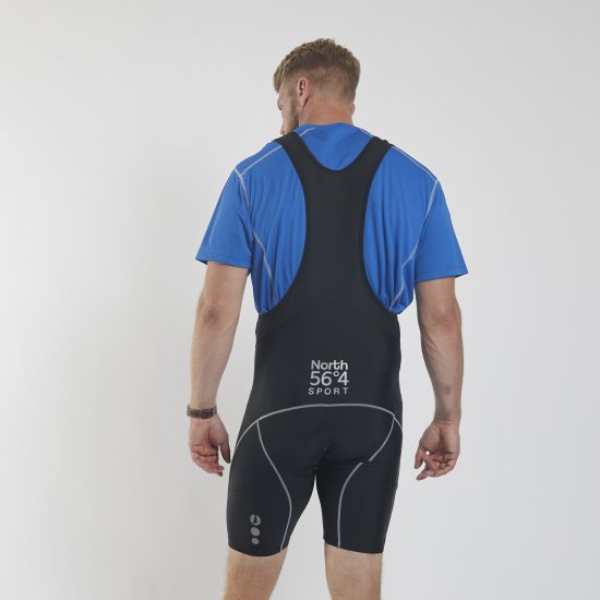 North Latitude Bike Shorts With Suspenders Black TALL - Sportbekleidung & outdoor - Sportbekleidung in große größen für herren