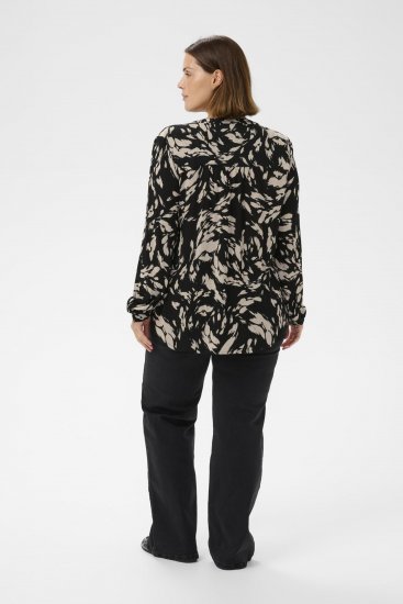 Kaffe Curve Mila Ami Bluse Schwarz - Blusen & Tuniken - 