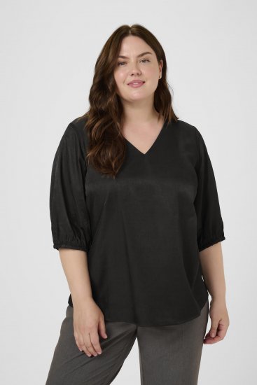 Kaffe Curve Ada Blouse Black - Blusen - 