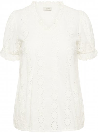 Kaffe Curve Dina Blouse White - Blusen - 