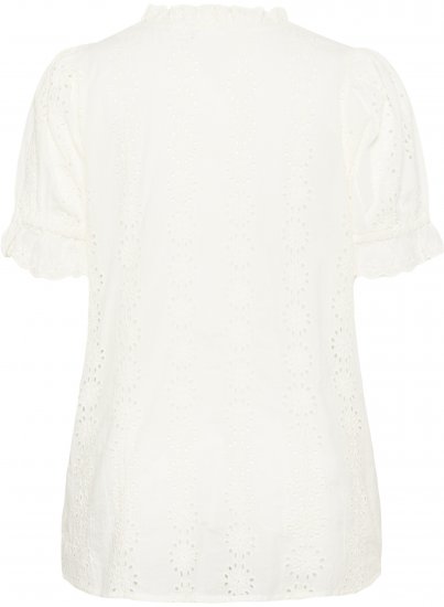 Kaffe Curve Dina Blouse White - Blusen - 