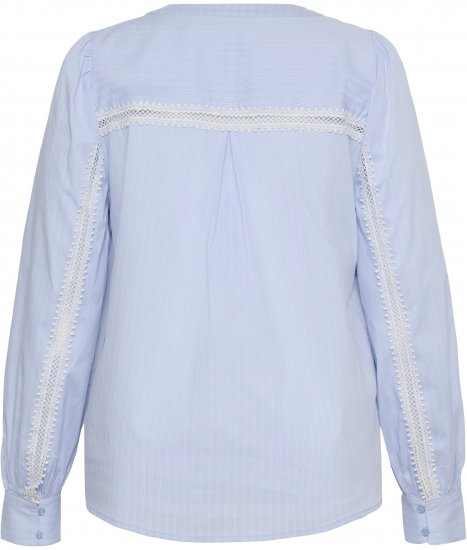Kaffe Curve Juda Blouse Nantucket Breeze Stripe Blue - DAMENMODE 40-66 - 