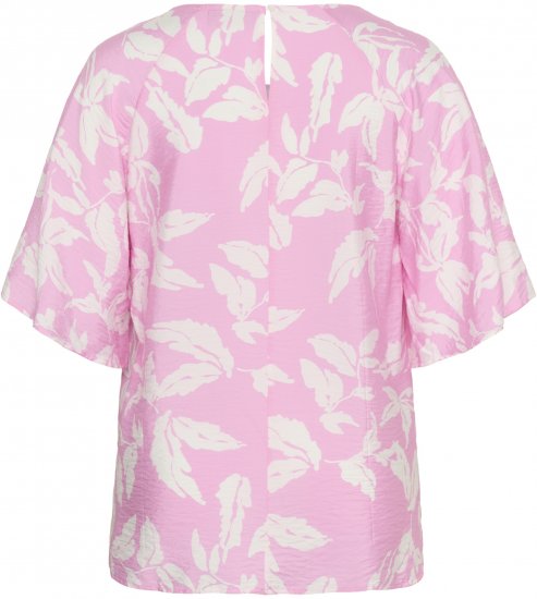 Kaffe Curve Marla Blouse Pink Frosting Chalk Leaf - Blusen - 