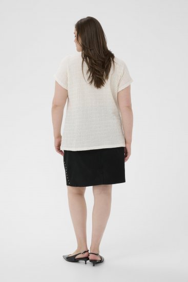 Kaffe Curve Felice Blouse Chalk - Blusen - 
