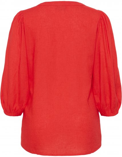 Kaffe Curve Mille Blouse Poppy Red - Blusen - 