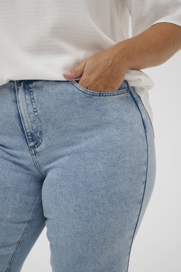 Kaffe Curve Mina Lace Blouse Chalk White - Blusen & Tuniken - 