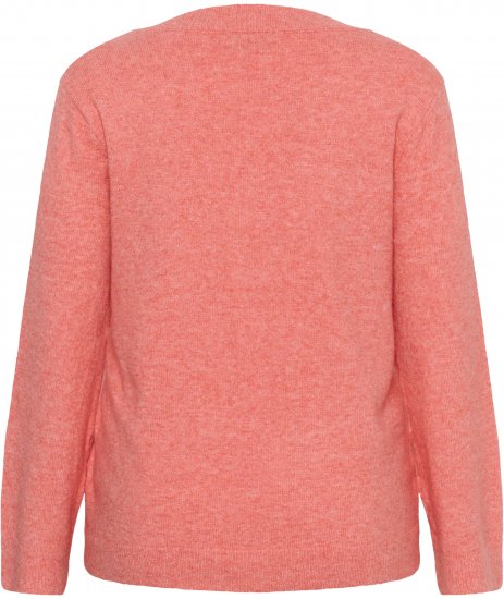 Kaffe Curve Jilanda V-Neck Pullover Red - Pullover & Strickmode - 