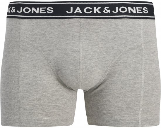 Jack & Jones Hector Solid Trunks 5-Pack Grey - Boxershorts - Herren Boxershorts Große Größen 