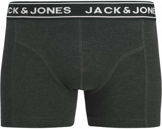 Jack & Jones Hector Solid Trunks 3-Pack Navy/Red/Grey - Boxershorts - Herren Boxershorts Große Größen 
