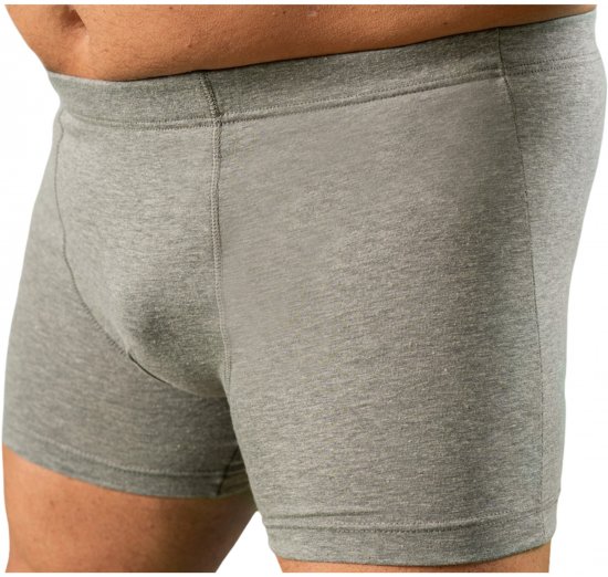 20 Nodi 978 Stretch Cotton Boxer with Internal Elastic Band Grey - Boxershorts - Herren Boxershorts Große Größen 
