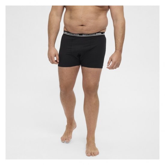 North Latitude 5-Pack Boxershorts Black - Boxershorts - Herren Boxershorts Große Größen 