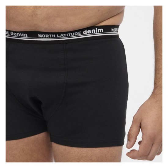 North Latitude 5-Pack Boxershorts Black - Boxershorts - Herren Boxershorts Große Größen 