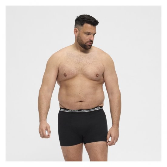 North Latitude 5-Pack Boxershorts Black - Boxershorts - Herren Boxershorts Große Größen 