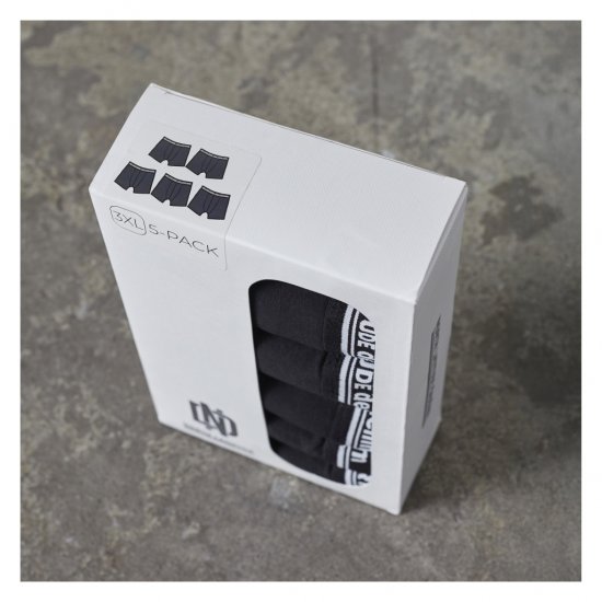 North Latitude 5-Pack Boxershorts Black - Boxershorts - Herren Boxershorts Große Größen 