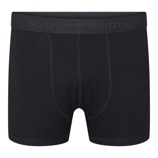 North Latitude Bamboo 2-Pack Trunks Black - Boxershorts - Herren Boxershorts Große Größen 