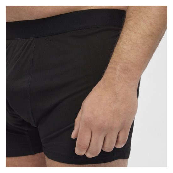 North Latitude Bamboo 2-Pack Trunks Black - Boxershorts - Herren Boxershorts Große Größen 