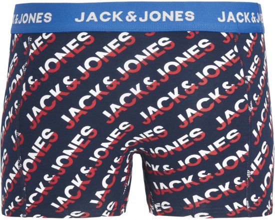 Jack & Jones Logo Trunks 3-Pack Navy Blazer - Herrenunterwäsche & bademode - Herrenunterwäsche & Bademode in großen Größen